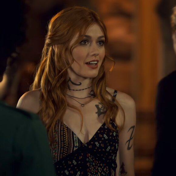 Alice + Olivia Delilah Tiered Print Stretch Silk Dress ASO Clary Fray - Picture 15 of 16